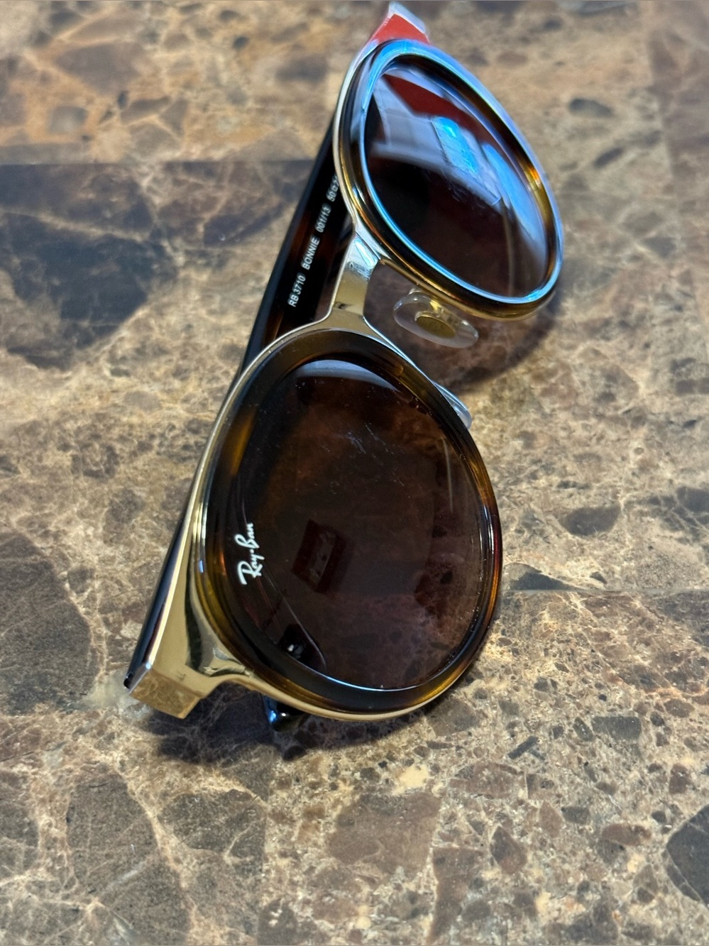 Authentic Ray-BanBonnie RB371050mm SunglassesHavana TortoiseGold Brown Lens